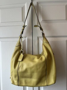 Ellington Lime Citrus Pebbled Leather Luxe Shoulder Handbag Purse - Picture 1 of 9