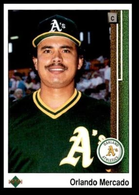 1989 Upper Deck Orlando Mercado Oakland Athletics #624 - Image 1 of 2