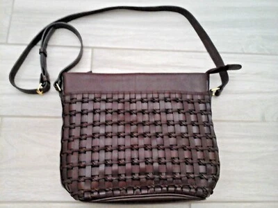 Bolso Bandolera Mensajero Nina Donna Marrón Cuero Genuino Talla 11x9x4 Foto 1 de 4