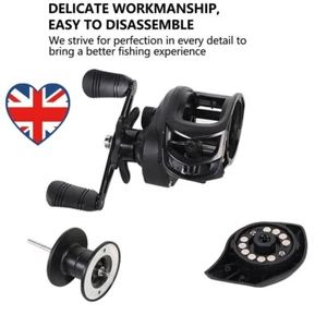 Baitcasting Reel 7.2/1 Gear Ratio Max Drag 10kg 18+1BB Metal Wheel (Right Hand) - Picture 1 of 11
