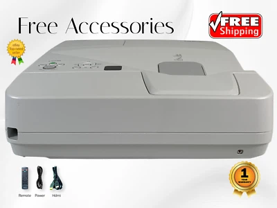 3300 ANSI 3LCD Projector Ultra Short Throw for Home Theater Games 1080p w/Bundle - Image 1 of 4