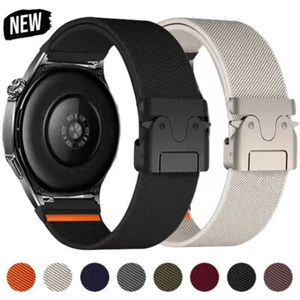 Correa elástica de nailon de 20/22 mm para reloj Samsung Galaxy 7 6 5 4 3 Pro Active 2 - Imagen 1 de 43