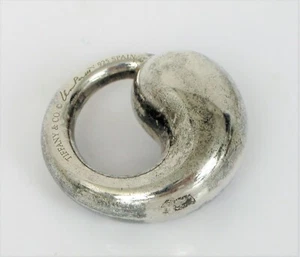 VTG STERLING SILVER DESIGNER TIFFANY & CO ELSA PERETTI ETERNAL CIRCLE PENDANT - Picture 1 of 2