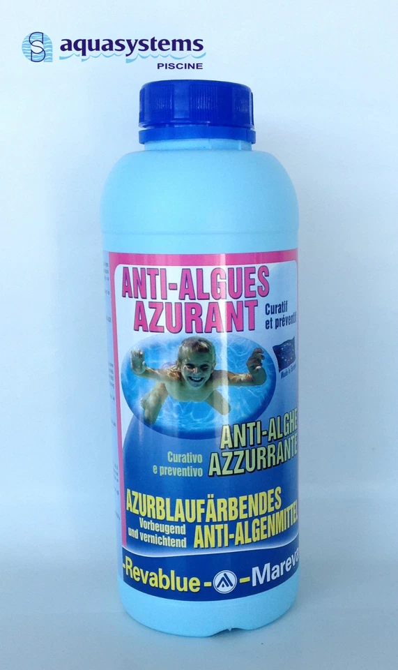 ANTIALGA REVABLUE MAREVA 1 LT PER PRODOTTI PISCINE ANTIALGHE - Immagine 1 di 1