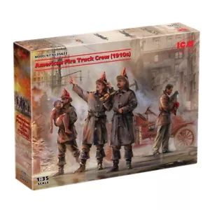 ICM 35622 Kit Modelo Plástico Figuras Escala 1:35 American Fire Truck Crew (años 10) - Imagen 1 de 10