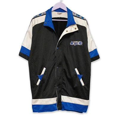 Sweat-Shirt Champion Sport NBA Magic Vintage sans Manches Noir et Bleu Âge 90 00 - Photo 1/4