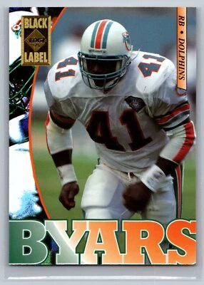 Keith Byars 1995 Collector's Edge Black Label FOOTBALL #111 Miami Dolphins - Image 1 of 2