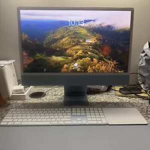 Apple 2023 iMac 24” M3 chip-Blue with AppleCare+ - Picture 1 of 6