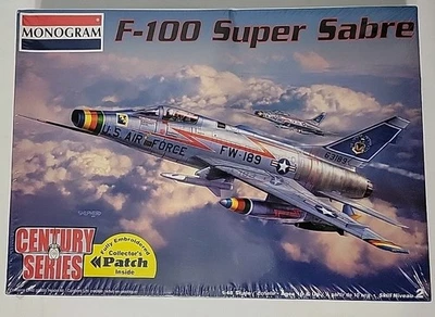 Monogram F-100 Super Sabre Century Series 1/48 Scale Model Kit No 85-5496 Sealed - Image 1 of 4