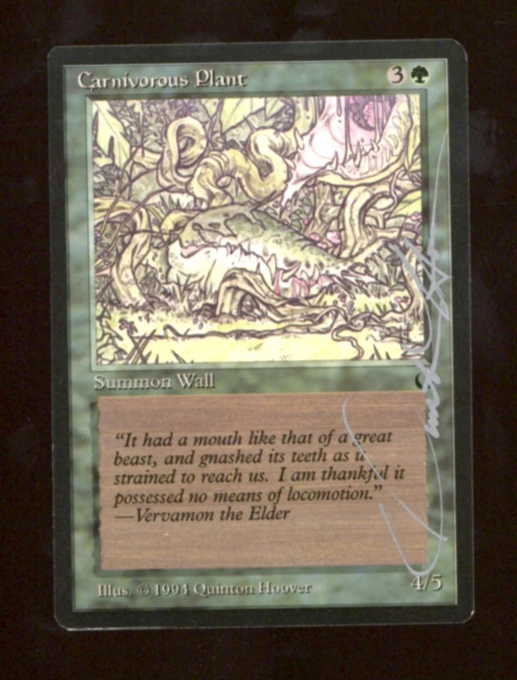 Magic MTG Unlimited Regeneration NEAR MINT NM Signed by Quinton Hoover Auto - Image 1 of 1