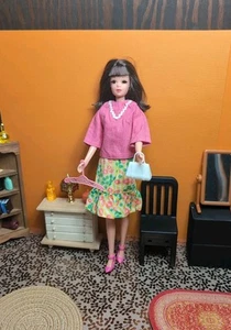 Vintage 1967 Barbie Color Magic Mix N Matchers #1779 Skirt + Blouse, Shoes ++ - Picture 1 of 19