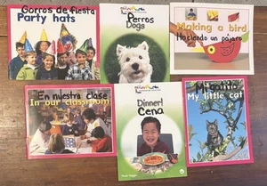 Lot of 6 bilingual leveled 1 & 2 Readers English SPanish EUC PM Plus Readers - Picture 1 of 15