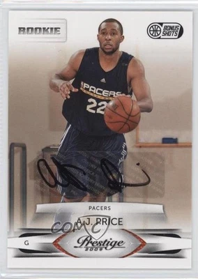 2009 Panini Prestige Bonus Shots Black Signatures /100 AJ Price Rookie Auto RC - Image 1 of 2
