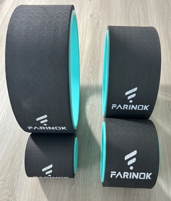 Yoga Wheel Set of 3+1, Upgraded 10MM Thick Back Wheels for Pain Relief & Stretch - Image 1 of 3