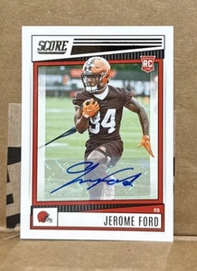 2022 Score - Rookies Jerome Ford #333 Signatures (AU, RC) - Bild 1 von 2