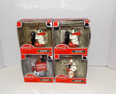 4 Vintage Coca Cola Trim A Tree Collection Ornaments New Other - Image 1 of 4