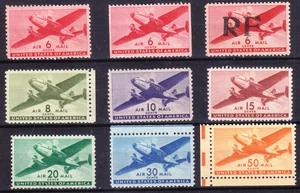 US Scott C25-C31 old 6c-50c Twin-Motored Transport Plane complete set M/NHH/OG - Picture 1 of 1