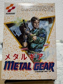 NES Metal Gear Famicom Box Included Vintage JPN Limited Edition Rare Model Video