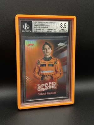 2024 Topps Chrome Formula 1 - Speed Demons Oscar Piastri #SD-8 BGS 8.5 - Image 1 of 2