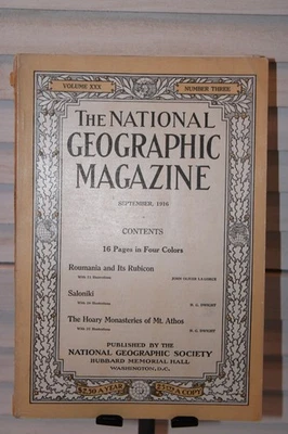 The National Geographic Magazine September 1916 Hoary Monasteries of Mt Athos - Image 1 of 4