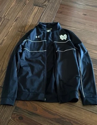 MUJERES Under Armour NOTRE DAME IRLANDÉS Cremallera Completa Chaqueta de Pista Negra S PEQUEÑA Foto 1 de 4
