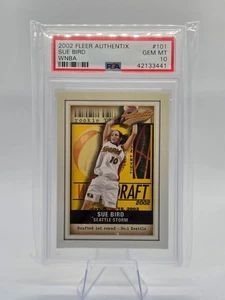 Fleer Authentix 2002 WNBA Sue Bird RC #101 PSA 10 - Imagen 1 de 2