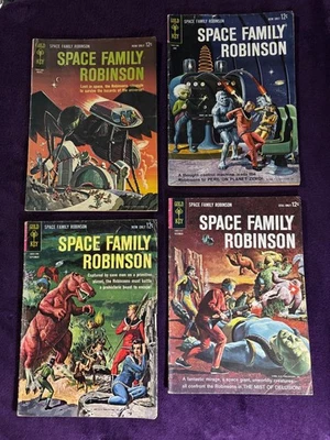 Space Family Robinson - Lost in SPACE #2 3 4 5 (1963 Gold Key) Rare Lot Run VG/F - Image 1 of 4