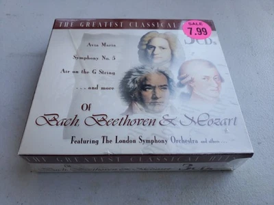 The Greatest Classical Hits of Bach Beethoven Mozart 3 CDs Boxed Set New Sealed - Image 1 of 4
