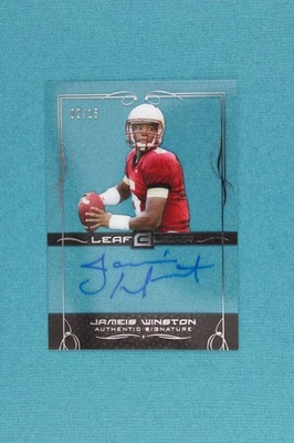 Jameis Winston | 2015 Leaf Clear #BA-JW1 Silver #/15 Auto | Near Mint or Better - Image 1 of 2