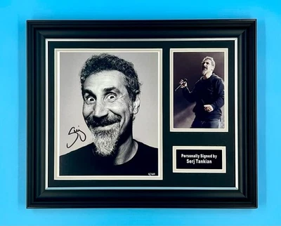 Serj Tankian Signed Photo Framed & COA Autograph Auto System Of A Down Poster - Image 1 of 4
