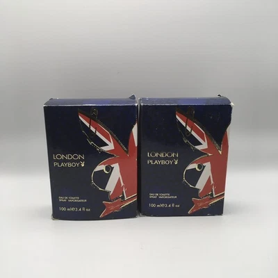 Playboy London por Coty Eau de Toilette Spray para Hombres, 3.4 fl oz Lote de 2, Nuevo en Caja Foto 1 de 3