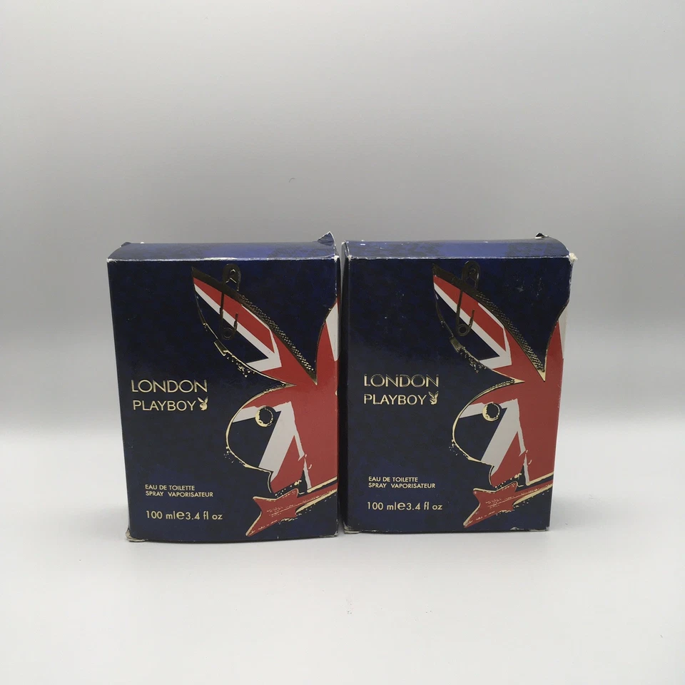 Playboy London by Coty Eau de Toilette Spray for Men, 3.4 fl oz Lot of 2, NIB - Image 1 of 3