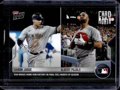 2022 Topps Now Aaron Judge Albert Pujols Card of the Month #M-SEPT - Image 1 of 2