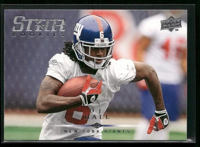 DJ Hall 2008 Upper Deck #222 Star Rookies New York Giants - Image 1 of 2