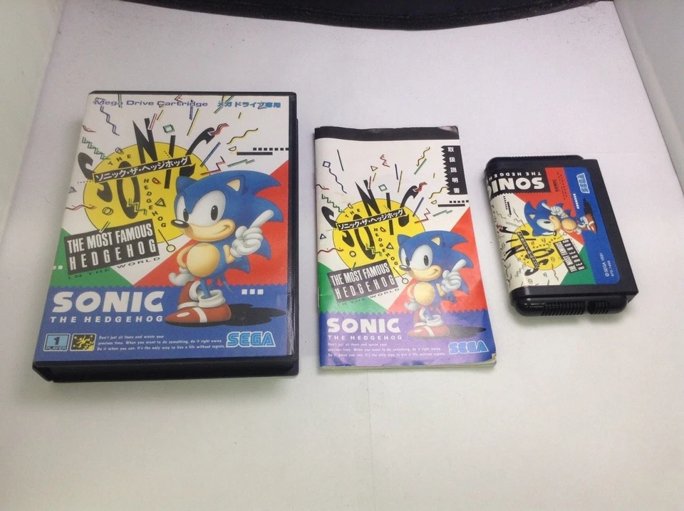 Sonic The Hedgehog Sega Megadrive MD Japanese w/ Box - Image 1 of 4