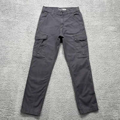 Pantalones cargo Carhartt para hombre 30x32 gris resistente flexible ajuste relajado elástico BN3574-M Foto 1 de 4