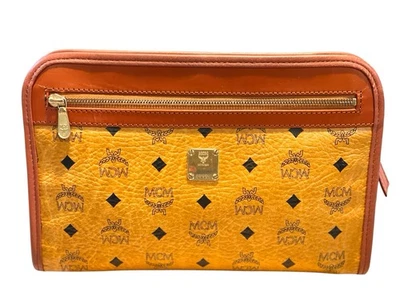 MCM Coñac Monograma Visetos Bolsa con Bolsillo Frontal con Cremallera Foto 1 de 4