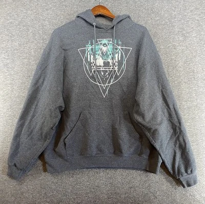 Sudadera con capucha gris para hombre Tony Hawk Wolf Talla XL Foto 1 de 4