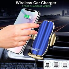 Fast Car Wireless Charger Auto Clamping Smart Sensor Fast Charger H8