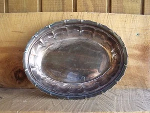 Vintage Reed & Barton E P N S Oval Serving Dish #5701 Scalloped Design - Picture 1 of 12