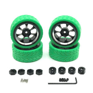 4Pcs RC Wheel Rims & Tires Kit For Wltoys 144001 144002 144010 1/14 RC Car