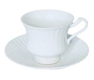 Paragon PAR179 White Fluted Bone Tea Cup Saucer Bread Plate CHOOSE - Picture 1 of 17