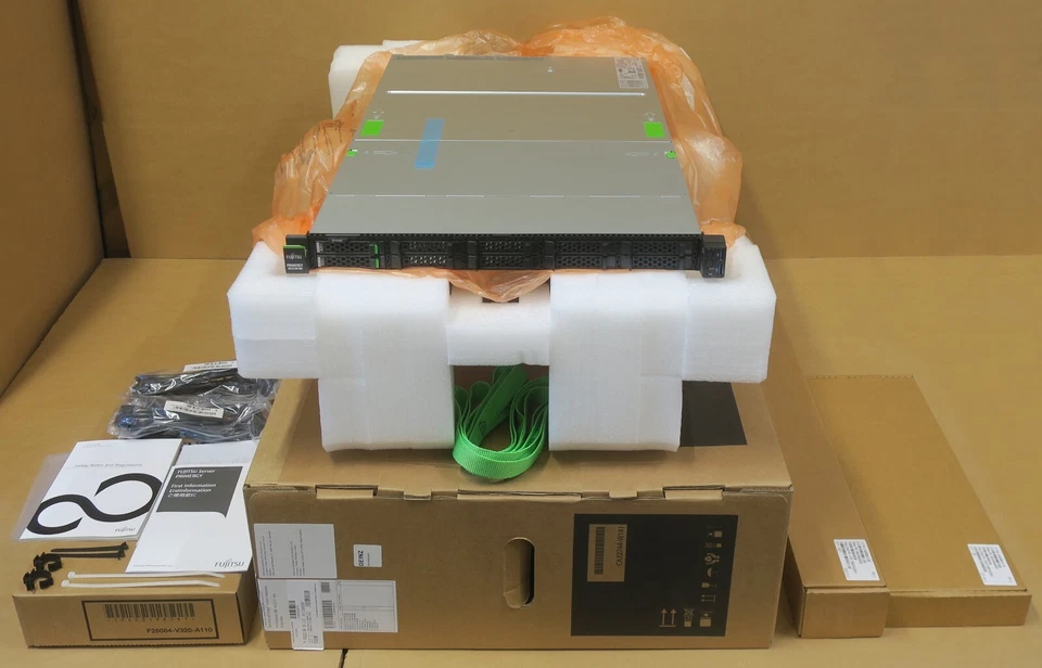 NEW Fujitsu Primergy RX2530 M6 2x Gold 6354 256GB RAM 2x 1.6TB PCIe 10Bay Server - Image 1 of 4