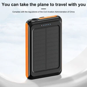 30000mAh Magnetic Wireless Power Bank Portable Solar Charger For iPhone 16/15/14 - Picture 1 of 12