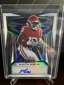 2023 MARVIN MIMS JR Leaf Metal Auto Prismatic Black #BA-MMJ 4/5