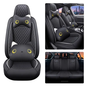 Car Seat Covers for Land Rover 5-Seat Protection Cushion Black MH31 luxury - Picture 1 of 6