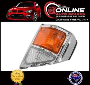 Front Indicator LEFT Suit Toyota Landcruiser 78 / 79 Series CHROME turn signal - Picture 1 of 2