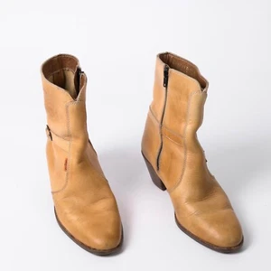 Botines de cuero Levi’s con cremallera lateral retro aspecto occidental talla US 8 / EU 42 - Imagen 1 de 8