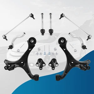 Front Lower Control Arms Sway Bars Tie Rods for 2012-2015 Honda Civic Acura ILX - Picture 1 of 12
