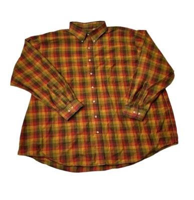 Vintage VIYELLA Cotton Wool Plaid Long Sleeve Button Flannel Shirt Mens Sz 3XB - Image 1 of 4